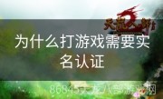 为什么打游戏需要实名认证