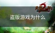 盗版游戏为什么