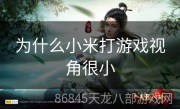 为什么小米打游戏视角很小