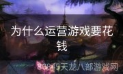 为什么运营游戏要花钱