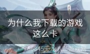 为什么我下载的游戏这么卡