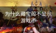 为什么藏宝阁不显示游戏币
